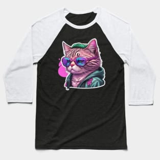 Chill Cat Baseball T-Shirt